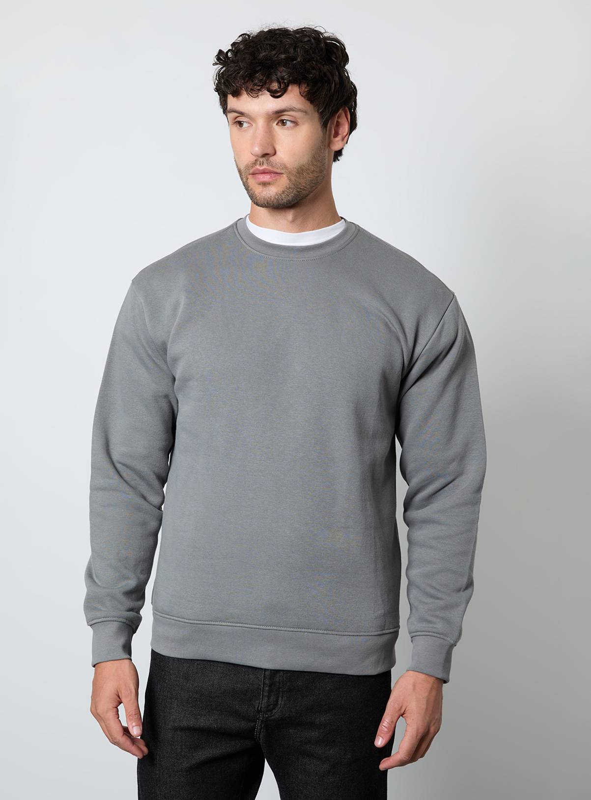 BURTON Mid Grey Crew Neck Sweatshirt XL - Image 1